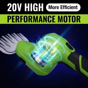 WORKPRO 2 in 1 20V Electric Cordless Grass Hedge Shear & Handheld Shrubbery Trimmer, with 2.0Ah Rech - view 3