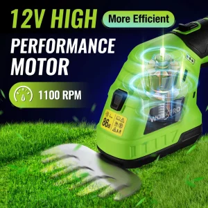 WORKPRO 2 in 1 12V Electric Cordless Grass Hedge Shear & Handheld Shrubbery Trimmer, with 2.0Ah Rech - view 3