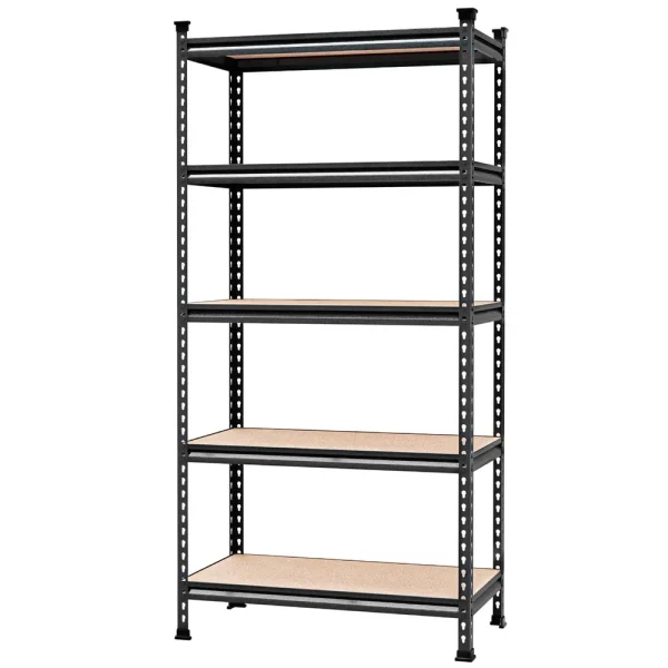 WORKPRO 5-Tier Adjustable Metal Rack Storage Heavy Duty Shelving Unit, 36”W x 18”D x 72”H, 4000 lbs Load Capacity