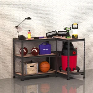 WORKPRO 5-Tier Adjustable Metal Rack Storage Heavy Duty Shelving Unit, 36”W x 18”D x 72”H, 4000 lbs  - view 3