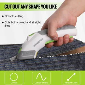 WORKPRO 4V Rechargeable Cordless Electric Scissors with 2 Blades - view 4