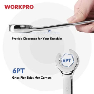WORKPRO 4 Pcs Metric Flare Nut Wrench Set - view 3