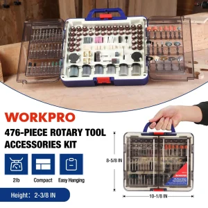 WORKPRO 476PCS Rotary Tool Accessories Kit - view 2