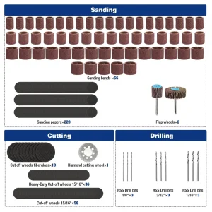 WORKPRO 476PCS Rotary Tool Accessories Kit - view 4