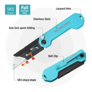 WORKPRO 2PC EDC Folding Utility Knife - view 3