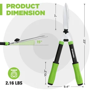 WORKPRO Hedge Shears, 23” Manual Hedge Trimmers - view 2