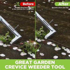 WORKPRO 3 Pcs Weed Puller, Crack Weeder and Hand Trowel Garden Tool Set - view 4
