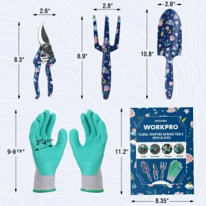 WORKPRO 4PCS Heavy Duty Aluminum Hand Garden Tool Set - view 2
