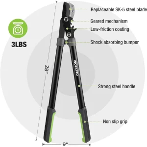 WORKPRO Extendable Anvil Lopper , 25-37″ Branch Cutter, Heavy Duty Garden Tree Trimmer - view 2
