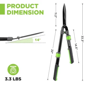 WORKPRO Manual Hedge Trimmers with Steel Wavy Blade - view 3