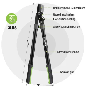 WORKPRO 28″ Anvil Lopper Tree Trimmer with 1.6″ Cutting Capacity - view 2