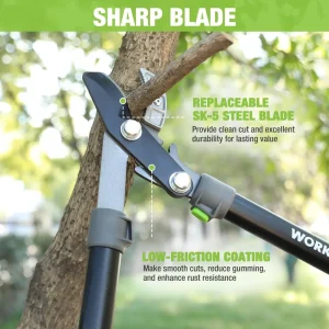 WORKPRO 28″ Anvil Lopper Tree Trimmer with 1.6″ Cutting Capacity - view 4