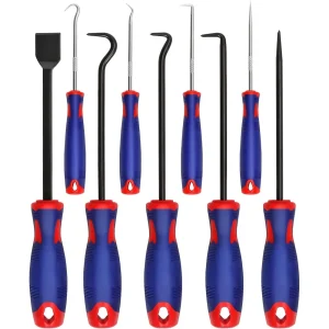 WORKPRO 9Pcs Precision Pick & Hook Set with Scraper, Automotive & Electronic Hand Tools (W)