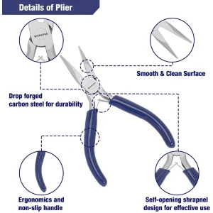 WORKPRO 7 Pcs Jewelry Pliers Set for Jewelry Making Tools with Easy Carrying Pouch（W） - view 3