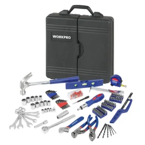 WORKPRO 201PC Tool Set Home Instruments Hand Tools Socket Set Ratchet Spanner Wrenches Pliers Screwdrivers (W) - view 2