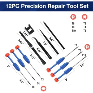 WORKPRO 12 in 1 Torx Screwdriver Set with T3 T4 T5 T6 T8 T10 Security Torx Bit & Precision Magnetic  - view 2