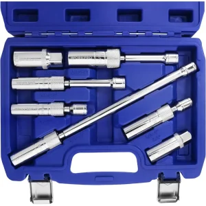 WORKPRO 7 PCS Magnetic Swivel Spark Plug Socket Set