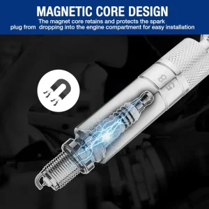 WORKPRO 7 PCS Magnetic Swivel Spark Plug Socket Set - view 2