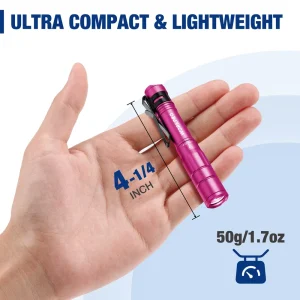 WORKPRO 2 Pack Mini EDC Rechargeable Pen Light with Clip, Memory Function and 2 x USB C Cable Includ - view 2