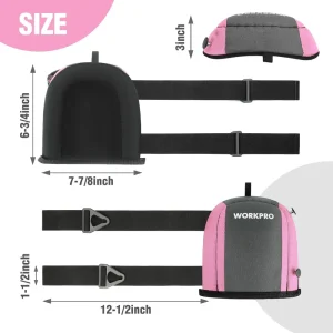 WORKPRO Garden Knee Pads with Foam Padding- Pink Ribbon - view 2