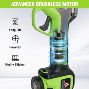WORKPRO 12V Cordless Electric Pruning Shears with 2 Pack Rechargeable Battery and Fast Charger, 1.2  - view 4
