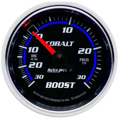 Auto Meter Cobalt 2-1/16 Inch Boost/Vacuum Gauge – 6103