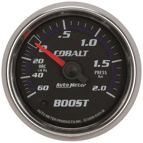 Auto Meter Cobalt 2-1/16 Inch Boost/Vacuum Gauge – 6103M