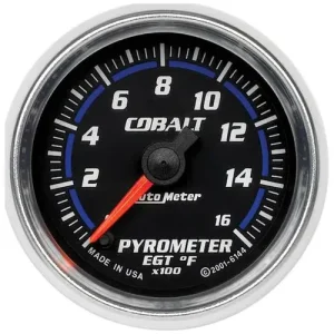 Auto Meter Cobalt 2-1/16 Inch Boost/Pyrometer Gauge – 6144
