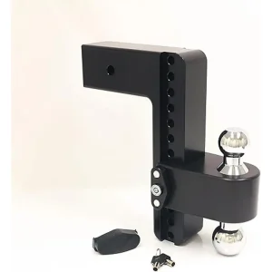 Weigh Safe Turnover Ball 10in Drop Hitch with 3in Shank (8K/21K GTWR) with Cerakote (WSFCTB10-3-CER-BLA)