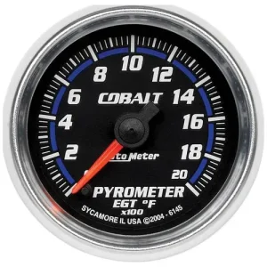 Auto Meter Cobalt 2-1/16 Inch Boost/Pyrometer Gauge – 6145