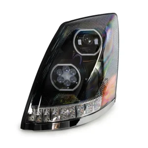 Vivid Lumen Volvo VNL LED Headlight (Black, Driver Side, 04-18) (VL02-D)
