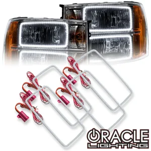 Oracle Lighting 2007-2013 GMC Sierra LED Headlight Square Ring Halo Kit (2629-001, 2629-330, 2629-333, 2629-334, 2629...
