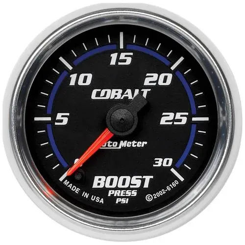 Auto Meter Cobalt 2-1/16 Inch Boost Gauge – 6160