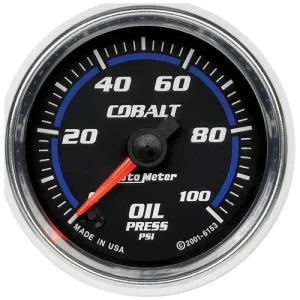 Auto Meter Cobalt 2-1/16 Inch Oil Pressure Gauge – 6153