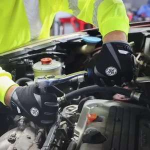 General Electric Black/Gray TPR Velcro Cuff Mechanics Gloves (GG401MC, GG401LC, GG401XLC) - view 4