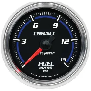 Auto Meter Cobalt 2-1/16 Inch Fuel Pressure Gauge – 6162