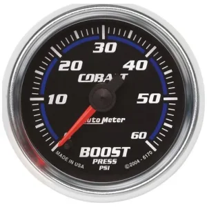 Auto Meter Cobalt 2-1/16 Inch Boost Gauge – 6170