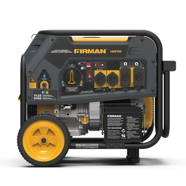 Firman Dual Fuel Portable Generator 7125/5700W Electric Start Wheel Kit 50 ST CAN (H05753)