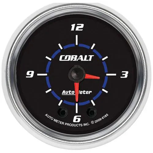Auto Meter Cobalt 2-1/16 Inch Clock – 6185