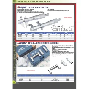 DASQUA 0.2-1.2″ 0.001″ INSIDE MICROMETER WITH RING GAGE (4912-5105)