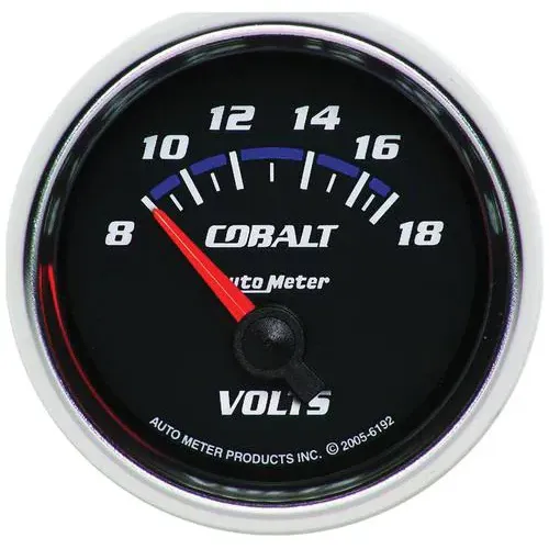 Auto Meter Cobalt 2-1/16 Inch Voltmeter Gauge – 6192