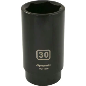 Dynamic Tools 1/2″ Drive 6 Point Metric, 30mm Deep Length, Impact Socket (D014230)