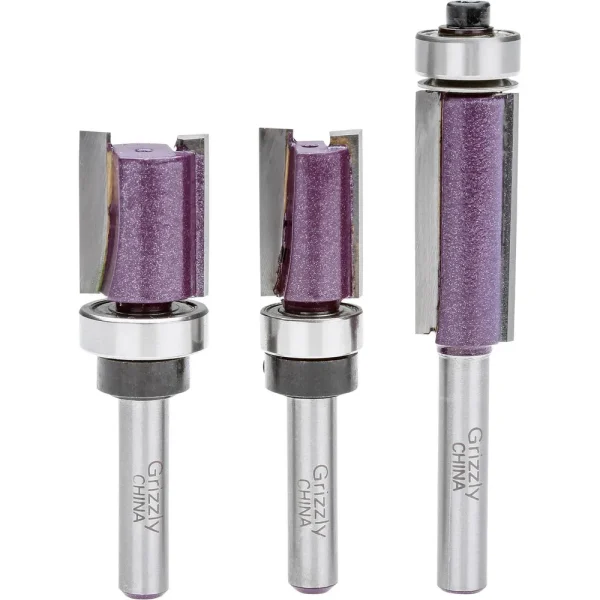 Grizzly Industrial Straight Flush Trim 3 Pc. Set (H5566, H5567)