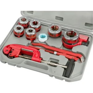 Grizzly Industrial 12 Piece Plumbing and Pipe Threading Kit (G8184) - view 2