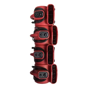 XPOWER 1/4 HP Mini Air Mover with Daisy Chain and Timer (P-230AT-Red) - view 3