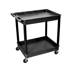 Luxor Workspaces H Large Tub Cart, 400 Lb, Thermoplastic, Black (TC11-B)