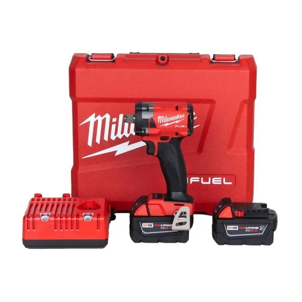 Milwaukee M18 FUEL 1/2″ Compact Impact Wrench with Friction Ring Kit (2855-22R)