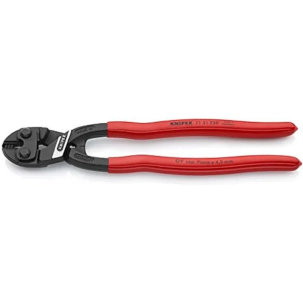 Knipex CoBolt Compact Bolt Cutter, Notched Blade – 10″ (7131250SBA)