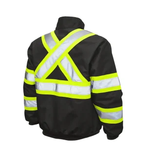 Tough Duck Men’s Ripstop Sherpa Lined Safety Bomber (SJ261) - view 2