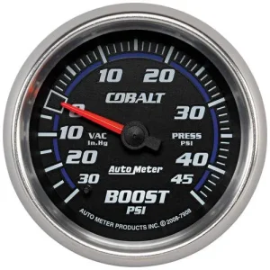 Auto Meter Cobalt 2-5/8 Inch Boost/Vacuum Gauge – 7908